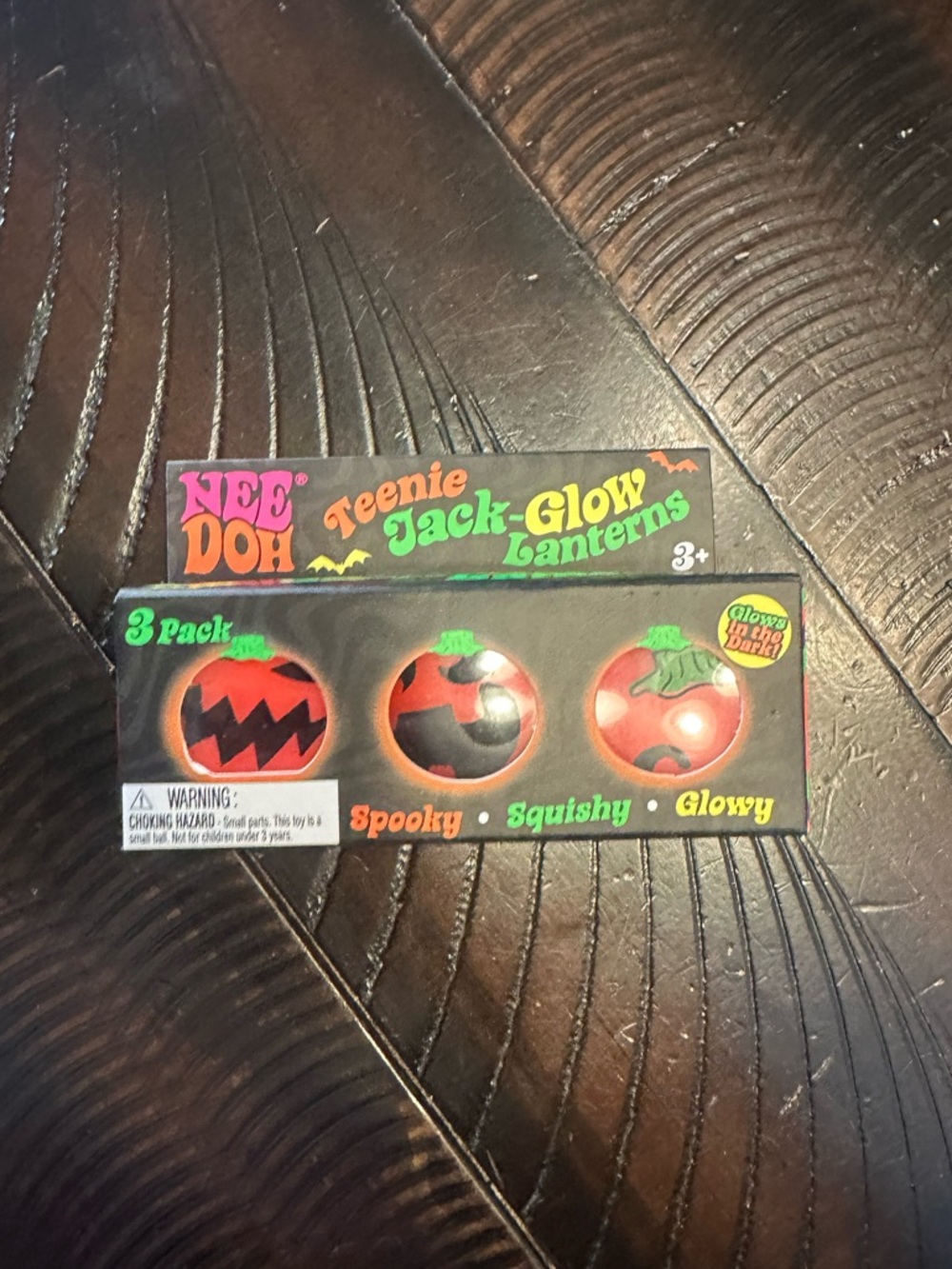 NeeDoh Teenie Jack-Glow Lanterns - Orange Pumpkin 3-Pack